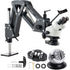 7X-45X Jewelry Microscope with 360° Ball Vise USB LED Ring Light Stand