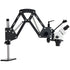 7X-45X Jewelry Microscope with 360° Ball Vise USB LED Ring Light Stand