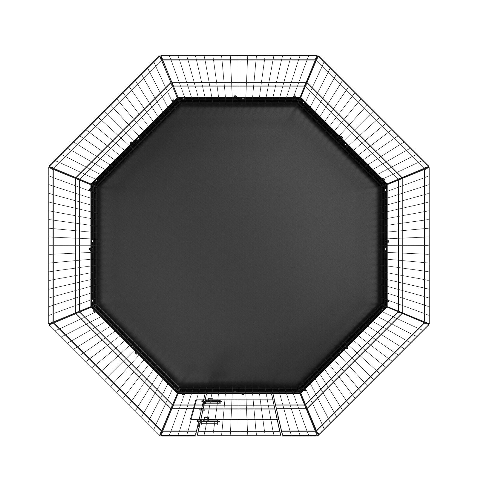 Dog Playpen, 8 Panels Foldable Metal Dog Exercise Pen with Bottom Pad, 24