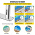Swimming Pool Handrail Ladder Handrail Stainless Steel Rail w/ Base Plate