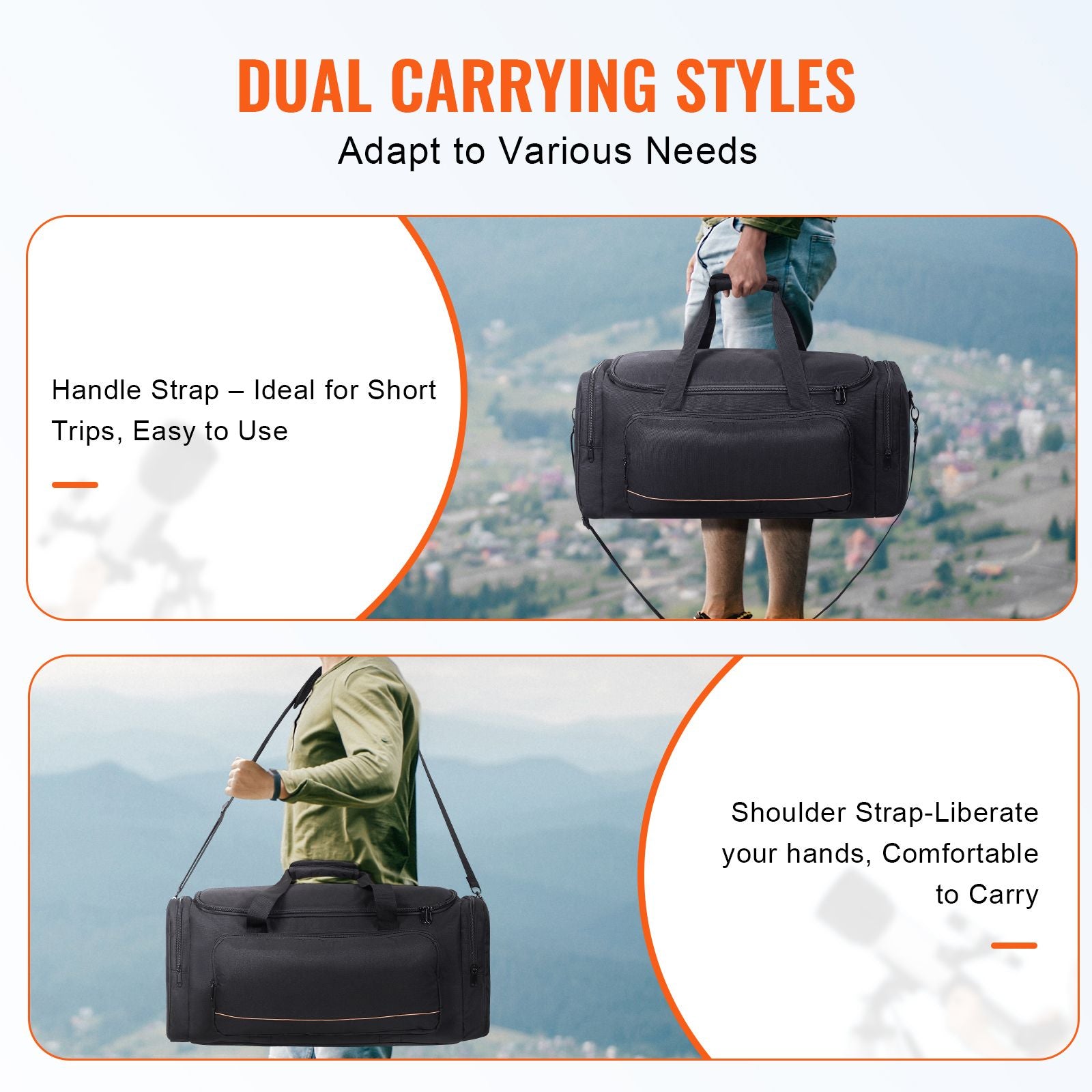 560mm Telescope Carrying Case 900D Oxford Bag with Divider & Pockets