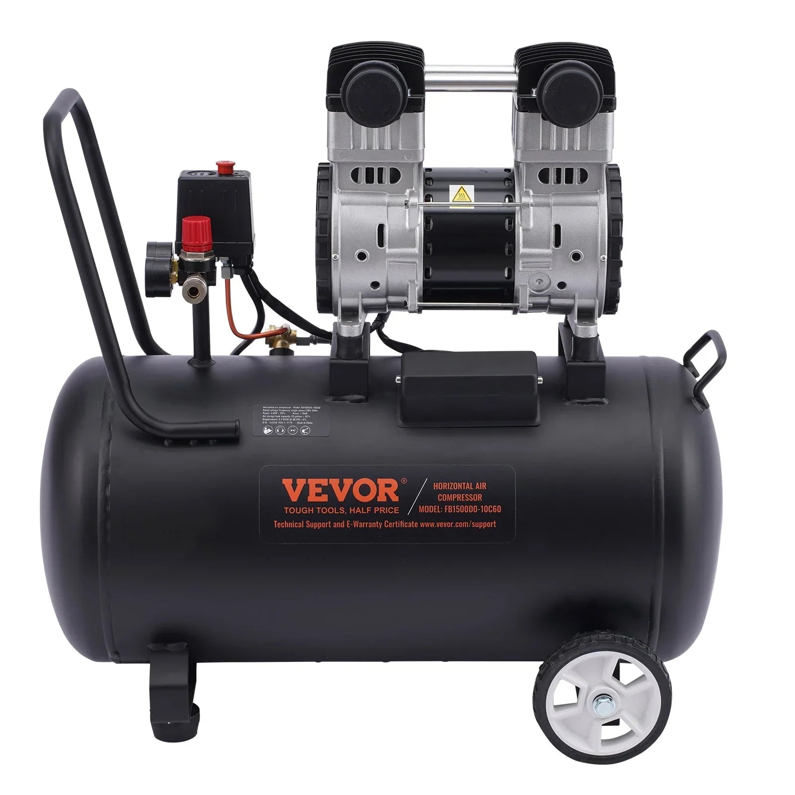 Air Compressor Compact Portable Oil Free Compressor 60L 90 PSI