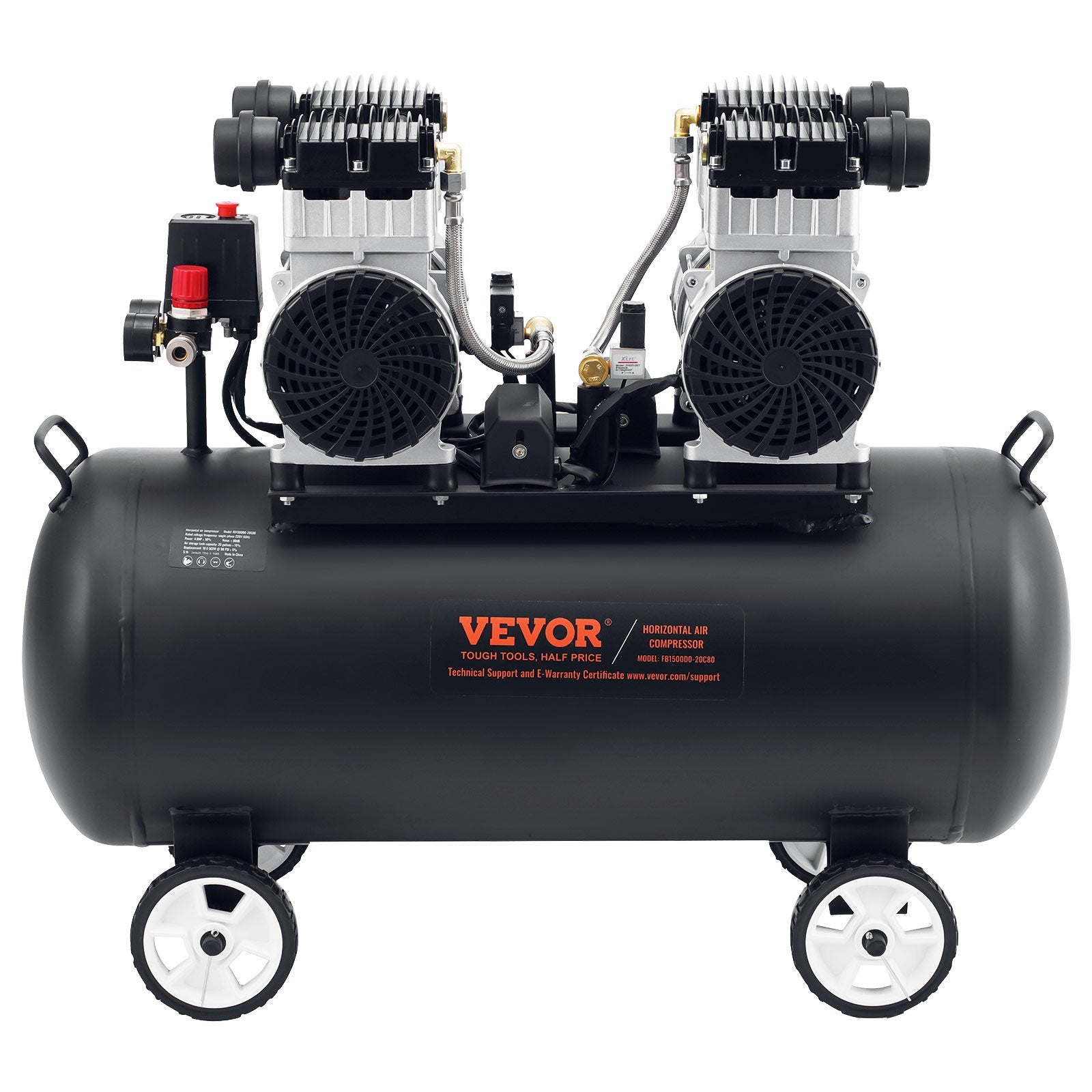 Air Compressor Compact Portable Oil Free Compressor 75L 90 PSI