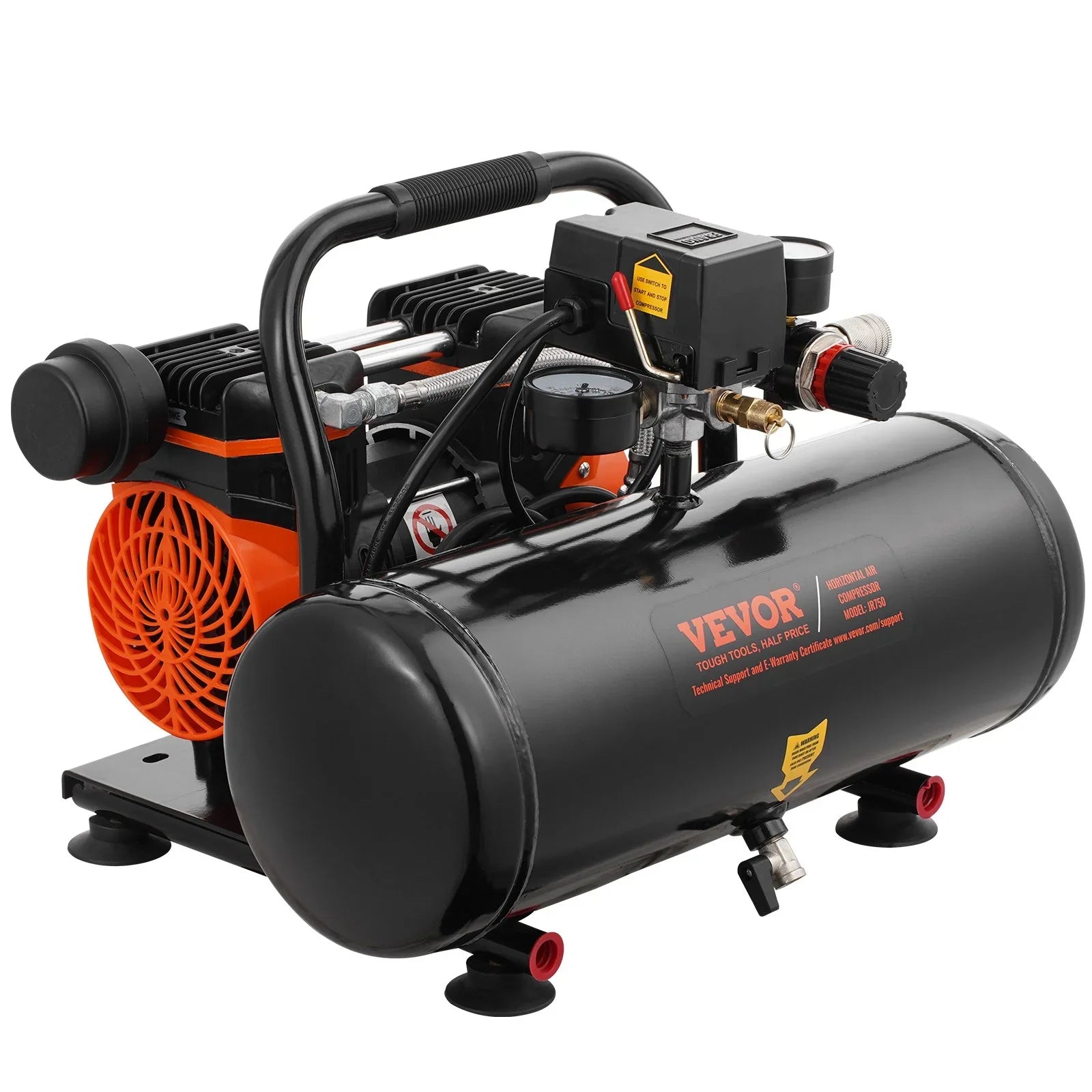 Air Compressor Compact Portable Oil Free Compressor 8L 8bar