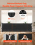 Retractable Baby Gate, 870 mm Tall, Extends up to 2800 mm Wide, Retractable Gate for Kids or Pets, Mesh Material, Easy to Install for Indoor Stairs, Doorways, Hallways, Playrooms, Black