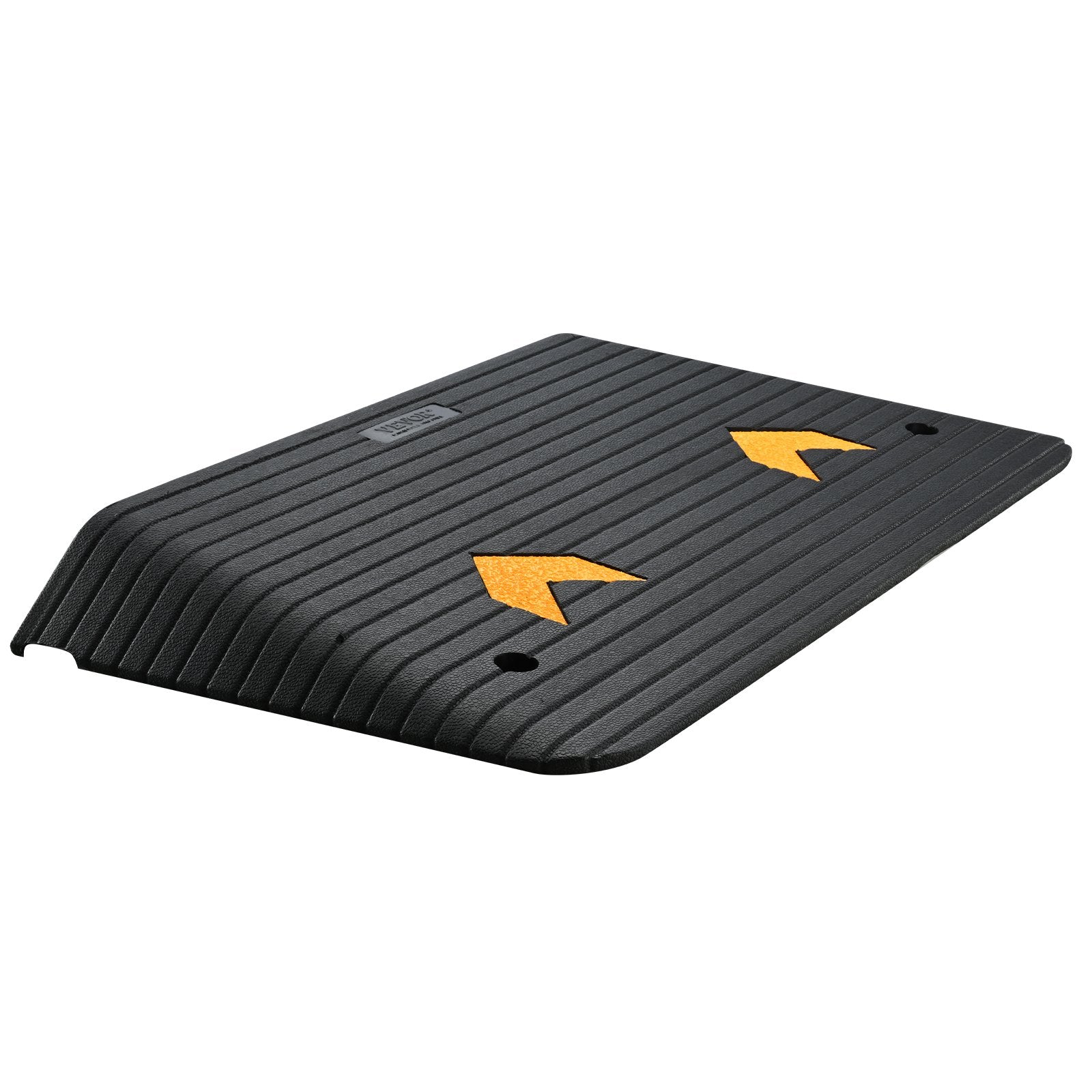 Upgraded Rubber Threshold Ramp, 8.9 cm Rise Door Ramp with 1 Channel, Natural Rubber Car Ramp with Non-Slip Textured Surface, 15 tons Load Capacity Curb Ramp for Wheelchair and Scooter