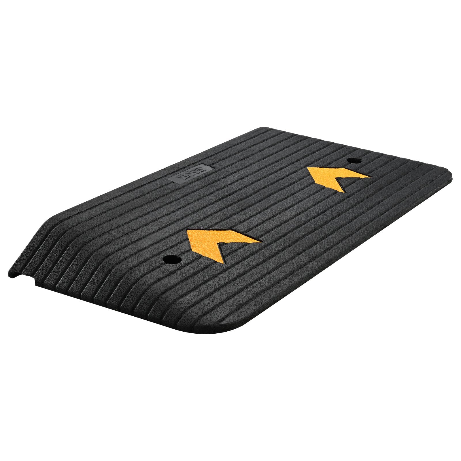 Upgraded Rubber Threshold Ramp, 7.6 cm Rise Door Ramp with 1 Channel, Natural Rubber Car Ramp with Non-Slip Textured Surface, 150 tons Load Capacity Curb Ramp for Wheelchair and Scooter