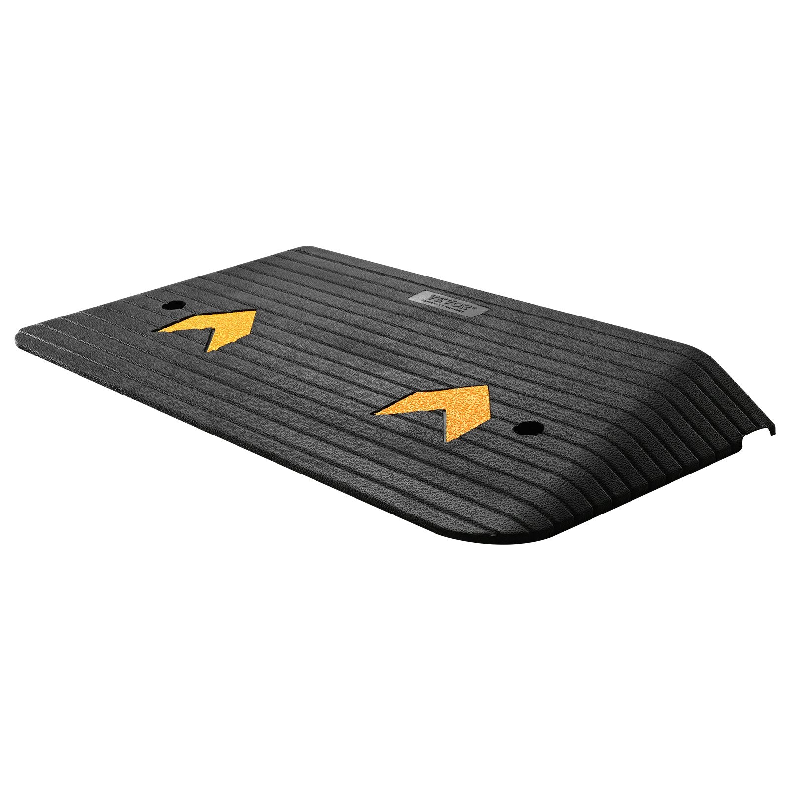 Upgraded Rubber Threshold Ramp, 7.6 cm Rise Door Ramp with 1 Channel, Natural Rubber Car Ramp with Non-Slip Textured Surface, 150 tons Load Capacity Curb Ramp for Wheelchair and Scooter