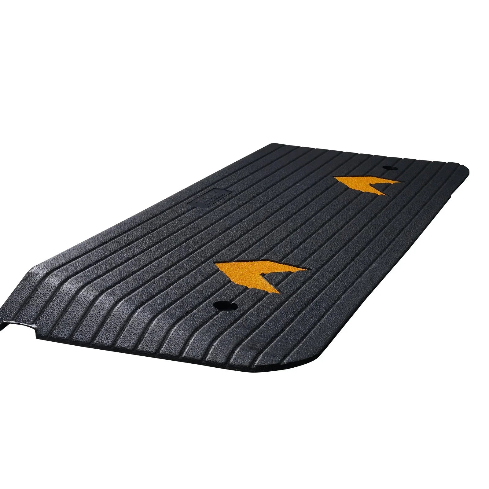 Upgraded Rubber Threshold Ramp, 3.8 cm Rise Wheelchair Ramp Doorway, Natural Curb Ramp Rated 15 tons Load Capacity, Non-Slip Textured Surface Rubber Curb Ramp for Wheelchair and Scooter