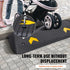 Upgraded Rubber Threshold Ramp, 3.8 cm Rise Wheelchair Ramp Doorway, Natural Curb Ramp Rated 15 tons Load Capacity, Non-Slip Textured Surface Rubber Curb Ramp for Wheelchair and Scooter