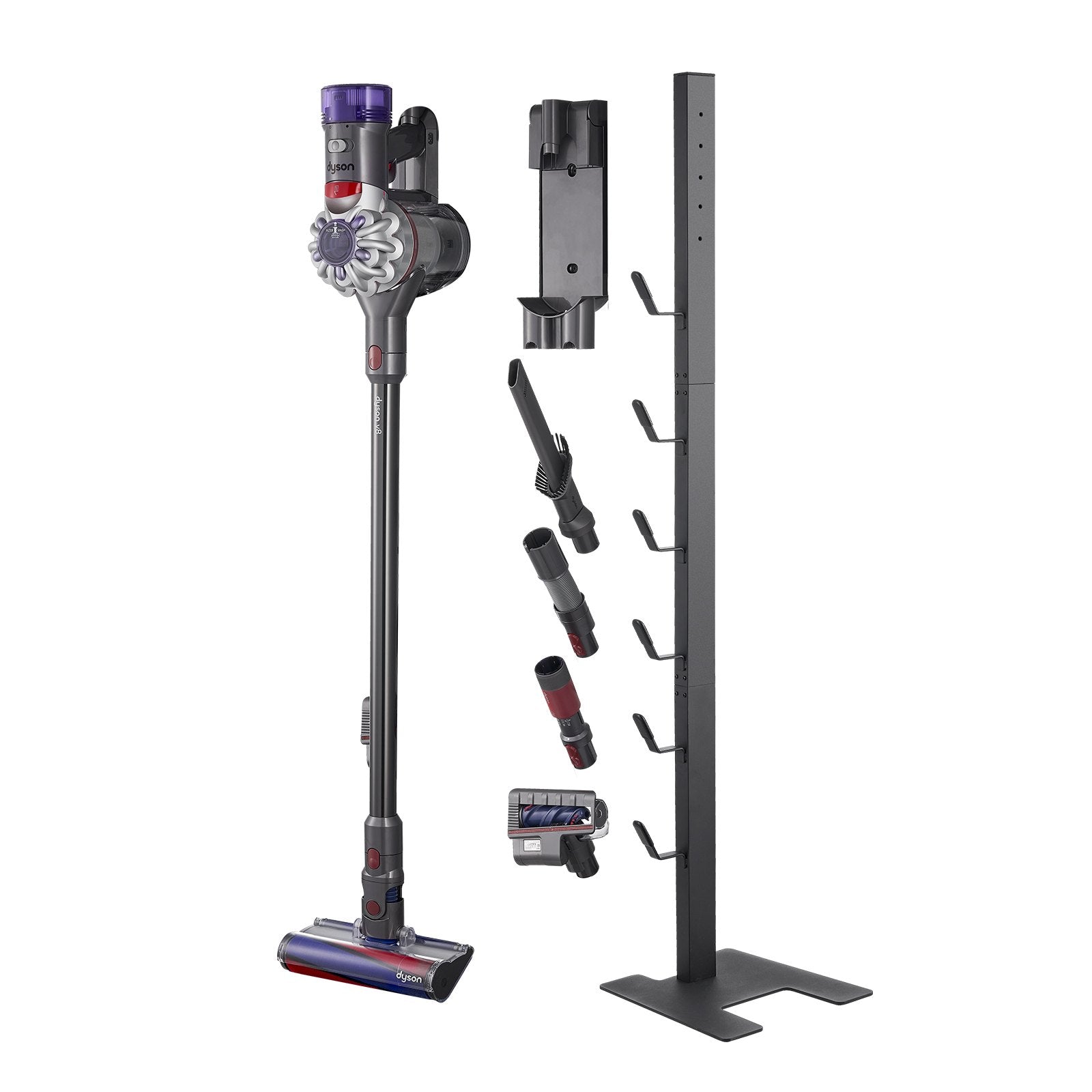 Vacuum Stand for Dyson Multi-Models Storage Bracket Holder with 6 Hooks