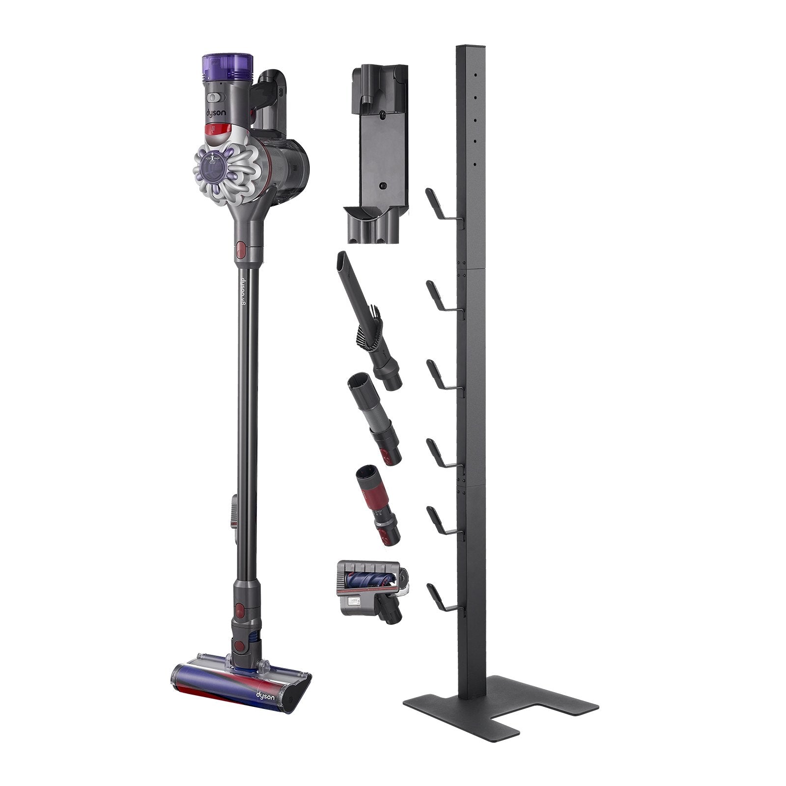 Vacuum Stand for Dyson Multi-Models Storage Bracket Holder with 6 Hooks