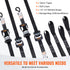 4 Pack Ratchet Tie Down Straps 5208 lbs 1.6