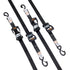 4 Pack Ratchet Tie Down Straps 5208 lbs 1.6