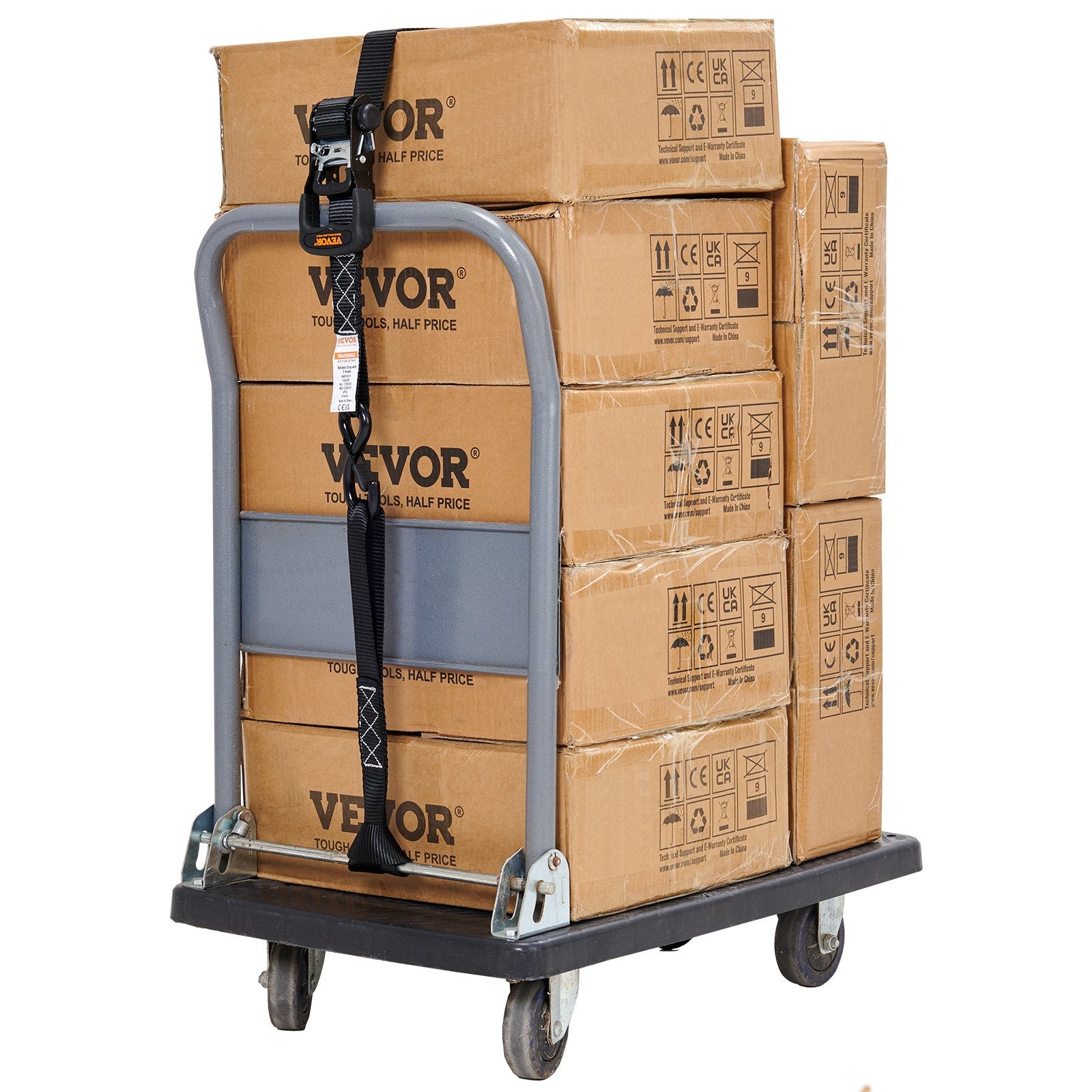 4 Pack Ratchet Tie Down Straps 5208 lbs 1.6