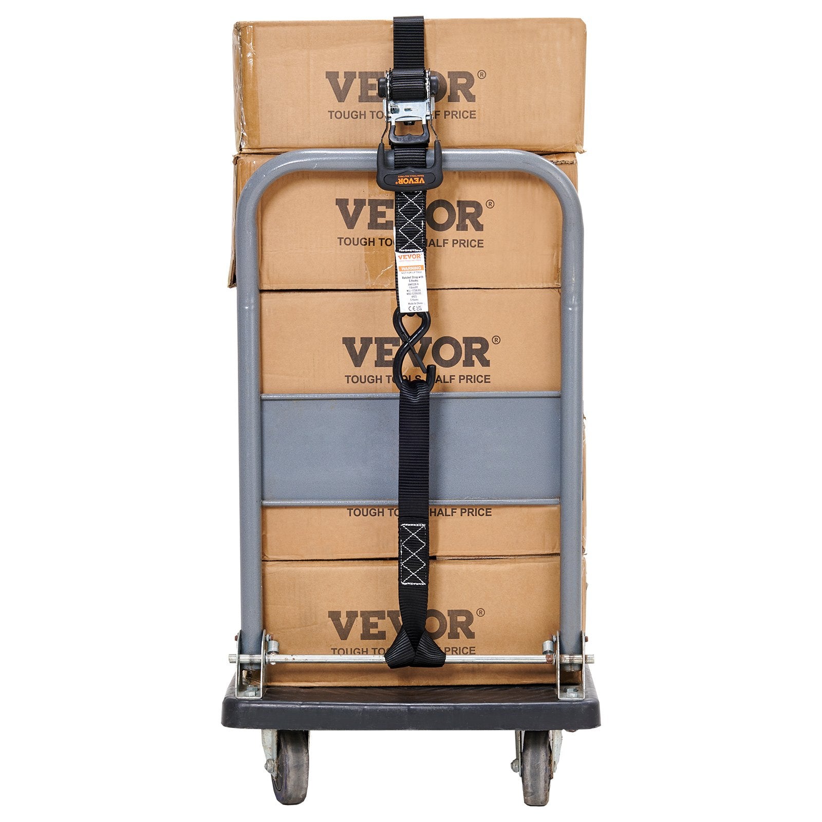 4 Pack Ratchet Tie Down Straps 5208 lbs 1.6