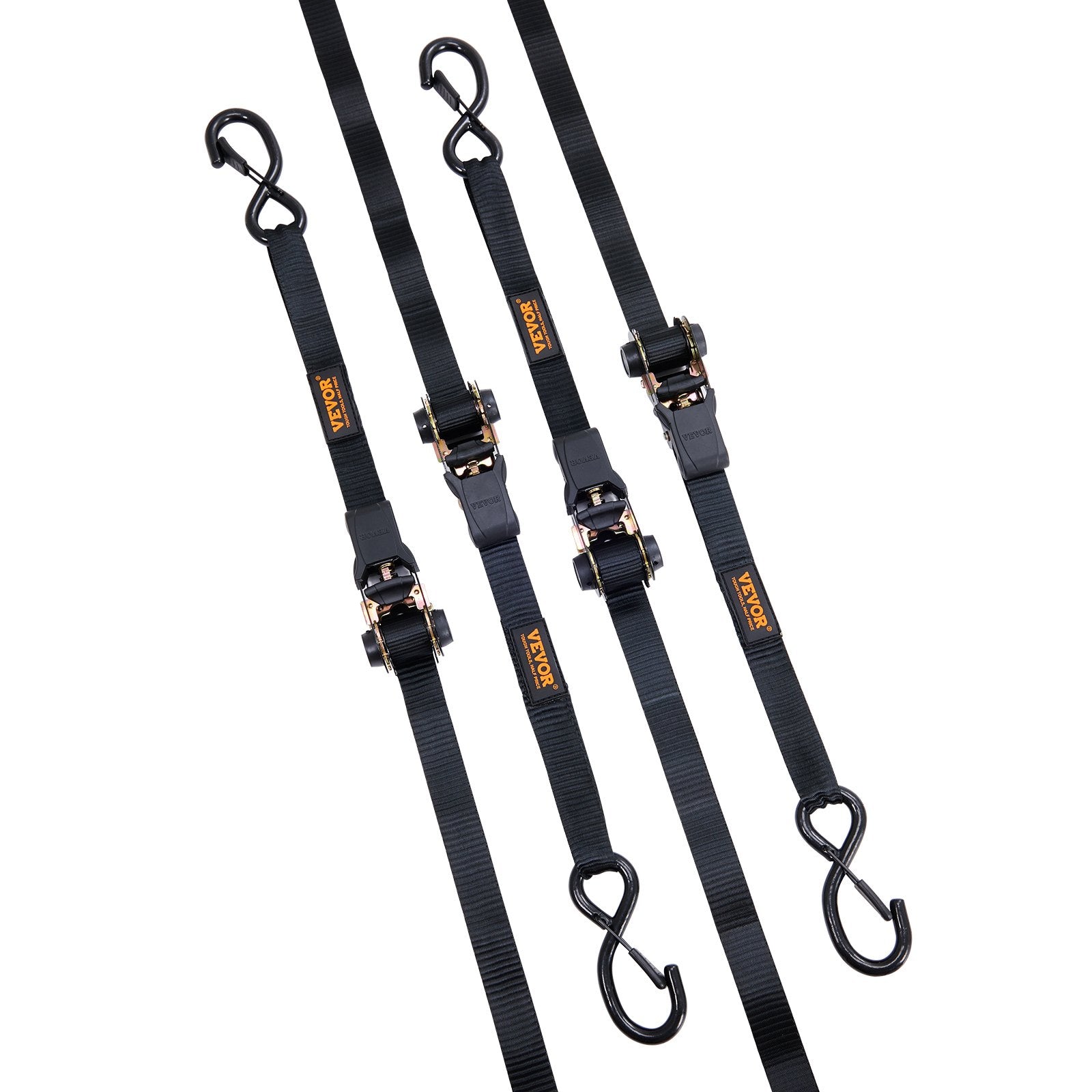 4 Pack Ratchet Tie Down Straps 2200 lbs 1