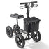 Folding Knee Scooter, Aluminum Steerable Knee Walker with Height-Adjustable Handlebar & Knee Pad, 12" All-Terrain Wheels, Dual Brakes, Leg Recovery Scooter for Broken Ankle Foot Injuries, 159KG