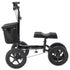 Folding Knee Scooter, Aluminum Steerable Knee Walker with Height-Adjustable Handlebar & Knee Pad, 12" All-Terrain Wheels, Dual Brakes, Leg Recovery Scooter for Broken Ankle Foot Injuries, 159KG