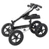 Folding Knee Scooter, Aluminum Steerable Knee Walker with Height-Adjustable Handlebar & Knee Pad, 12" All-Terrain Wheels, Dual Brakes, Leg Recovery Scooter for Broken Ankle Foot Injuries, 159KG
