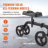 Folding Knee Scooter All Terrain Knee Walker Adjustable 300lb Capacity