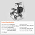 Folding Knee Scooter All Terrain Knee Walker Adjustable 300lb Capacity
