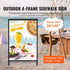 61x91cm A Frame Sidewalk Sign Double Sided Outdoor Poster Stand