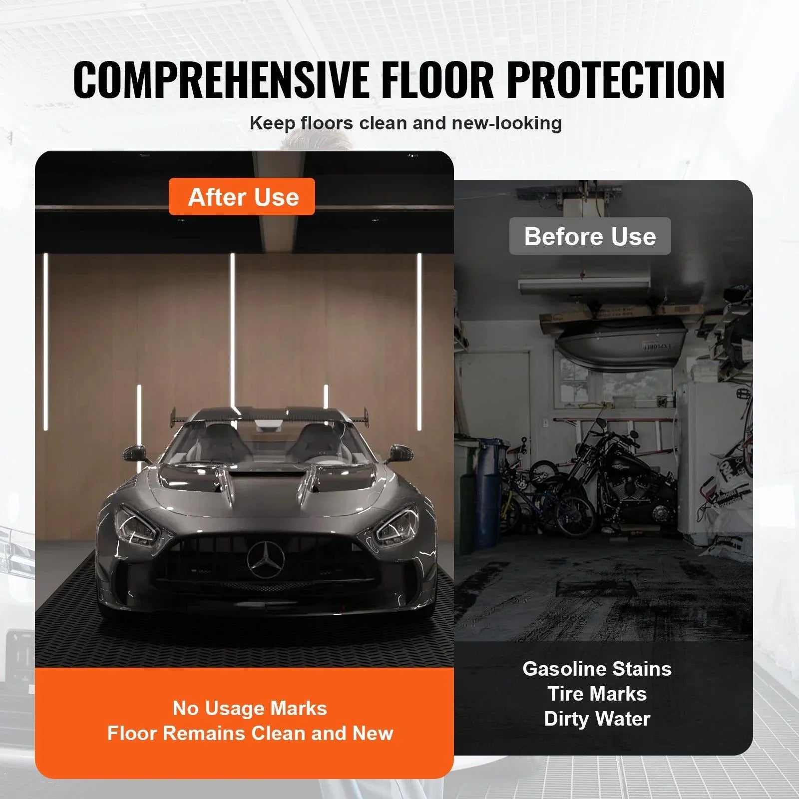 Diamond-Plate Rubber Flooring Roll, 3 mm x 4 ft x 6 ft Garage Floor Mat, SBR Rubber Garage Flooring Roll, Easy to Clean, Diamond Plate Rubber Mat for Under Cars, Garage Industry Gym, Black