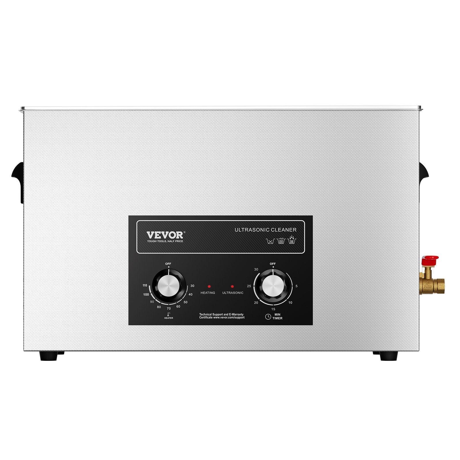 30L Ultrasonic Cleaner with Heater Timer & Basket, Professional Digital Sonic Cavitation Machine, 360W Cleaning Machine for Lab Tools, Metal Parts, Carburetor, Brass, Auto Parts, Engine Parts