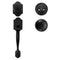 Matte Black Front Door Handle & Deadbolt Lock Set with Interior Knob