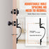 Matte Black Front Door Handle & Deadbolt Lock Set with Interior Knob