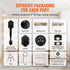 Matte Black Front Door Handle & Deadbolt Lock Set with Interior Knob