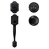 Matte Black Front Door Handle & Deadbolt Lock Set with Interior Knob