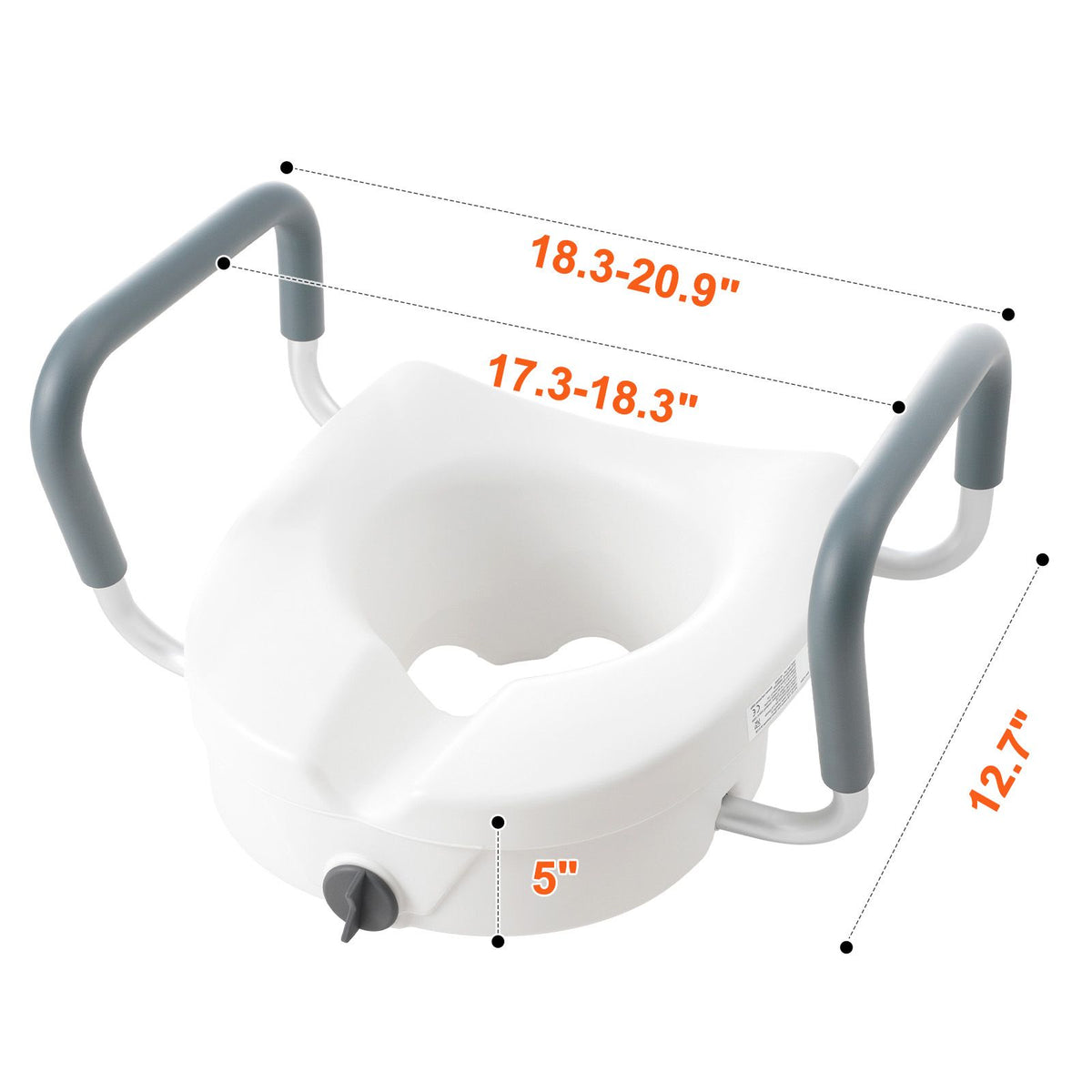 Raised Toilet Seat, 5