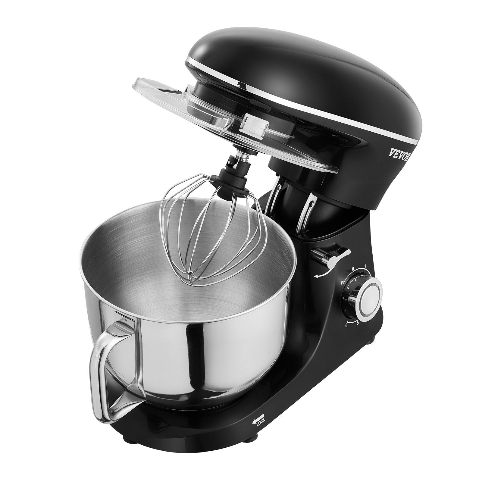 Stand Mixer 5.68 L Electric Dough Mixer 1100W 6 + P Speeds Food Beater