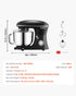 Stand Mixer 5.68 L Electric Dough Mixer 1100W 6 + P Speeds Food Beater
