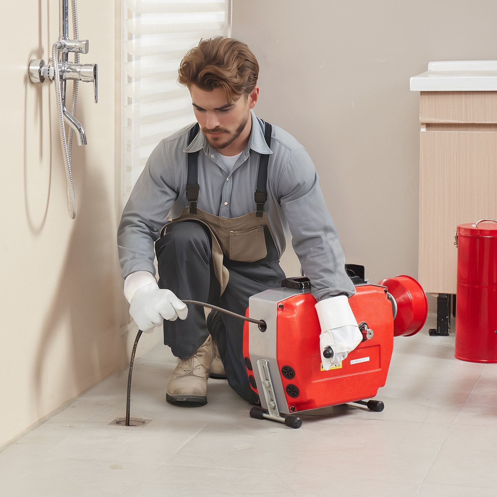 Drain Cleaner Machine 120FT x 7/8