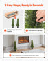 Artificial Topiary Cedar Trees, 2 Set 914mm Faux Pine Shrubs Plants, Fake Silk Tree Look Real, Easy Assembly for Decor Front Porch Outdoor Patio Garden Balcony Backyard Indoor Office