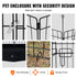 Dog Playpen, 8 Pcs 30"H x 24"W Panels Foldable Metal Pet Exercise Pen, Dog Fence Indoor and Outdoor Pen with Door, 600D Oxford Fabric Bottom Pad, Pet Playpen for Dogs, Cats, Other Small Animals