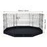 Dog Playpen, 8 Pcs 30"H x 24"W Panels Foldable Metal Pet Exercise Pen, Dog Fence Indoor and Outdoor Pen with Door, 600D Oxford Fabric Bottom Pad, Pet Playpen for Dogs, Cats, Other Small Animals
