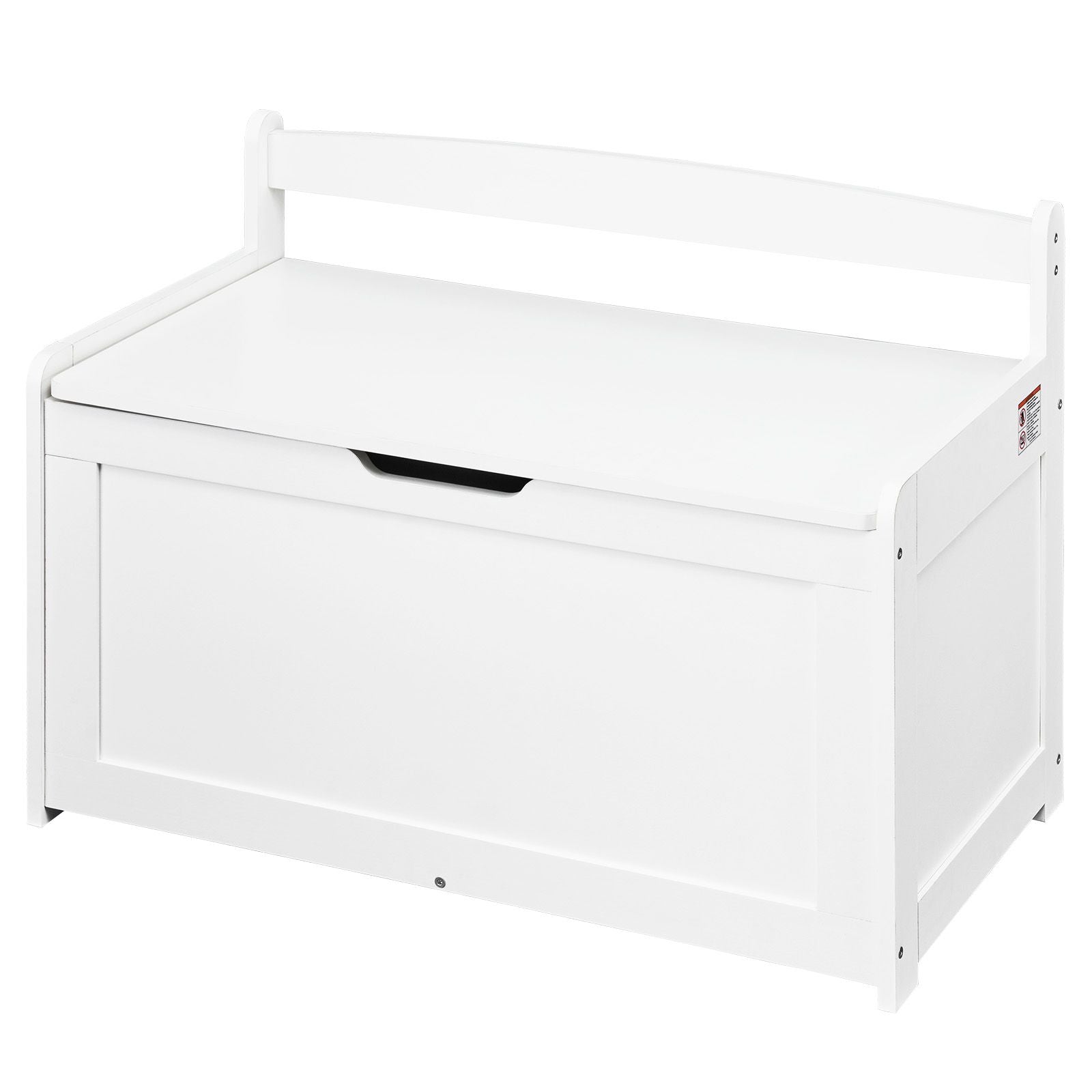 Kids Toy Storage Bench Wooden Toy Box Chest 32.68 x 17.91 x 24.02