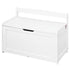 Kids Toy Storage Bench Wooden Toy Box Chest 32.68 x 17.91 x 24.02" White