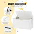 Kids Toy Storage Bench Wooden Toy Box Chest 32.68 x 17.91 x 24.02" White