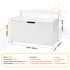 Kids Toy Storage Bench Wooden Toy Box Chest 32.68 x 17.91 x 24.02" White