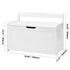 Kids Toy Storage Bench Wooden Toy Box Chest 32.68 x 17.91 x 24.02" White