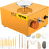 VEVOR Mini Pottery Wheel, 30W 0-2000 RPM Ceramic Wheel, Adjustable Speed DIY Clay Machines, Electric Sculpting Kits with 3 Turntables Trays and 16pcs Tools for Art Craft Work Molding Gift and Home DIY