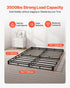 Box Spring, Queen Size Bed Frame with Washable Fabric Cloth, Heavy Duty Metal Frame for Queen Bed, 102 mm Mattress Foundation, 1587.57 kg Max Weight Capacity, Easy Assembly, 2010 x 1510 x 102 mm