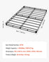 Box Spring, Queen Size Bed Frame with Washable Fabric Cloth, Heavy Duty Metal Frame for Queen Bed, 102 mm Mattress Foundation, 1587.57 kg Max Weight Capacity, Easy Assembly, 2010 x 1510 x 102 mm