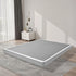 Box Spring, Queen Size Bed Frame with Washable Fabric Cloth, Heavy Duty Metal Frame for Queen Bed, 102 mm Mattress Foundation, 1587.57 kg Max Weight Capacity, Easy Assembly, 2010 x 1510 x 102 mm