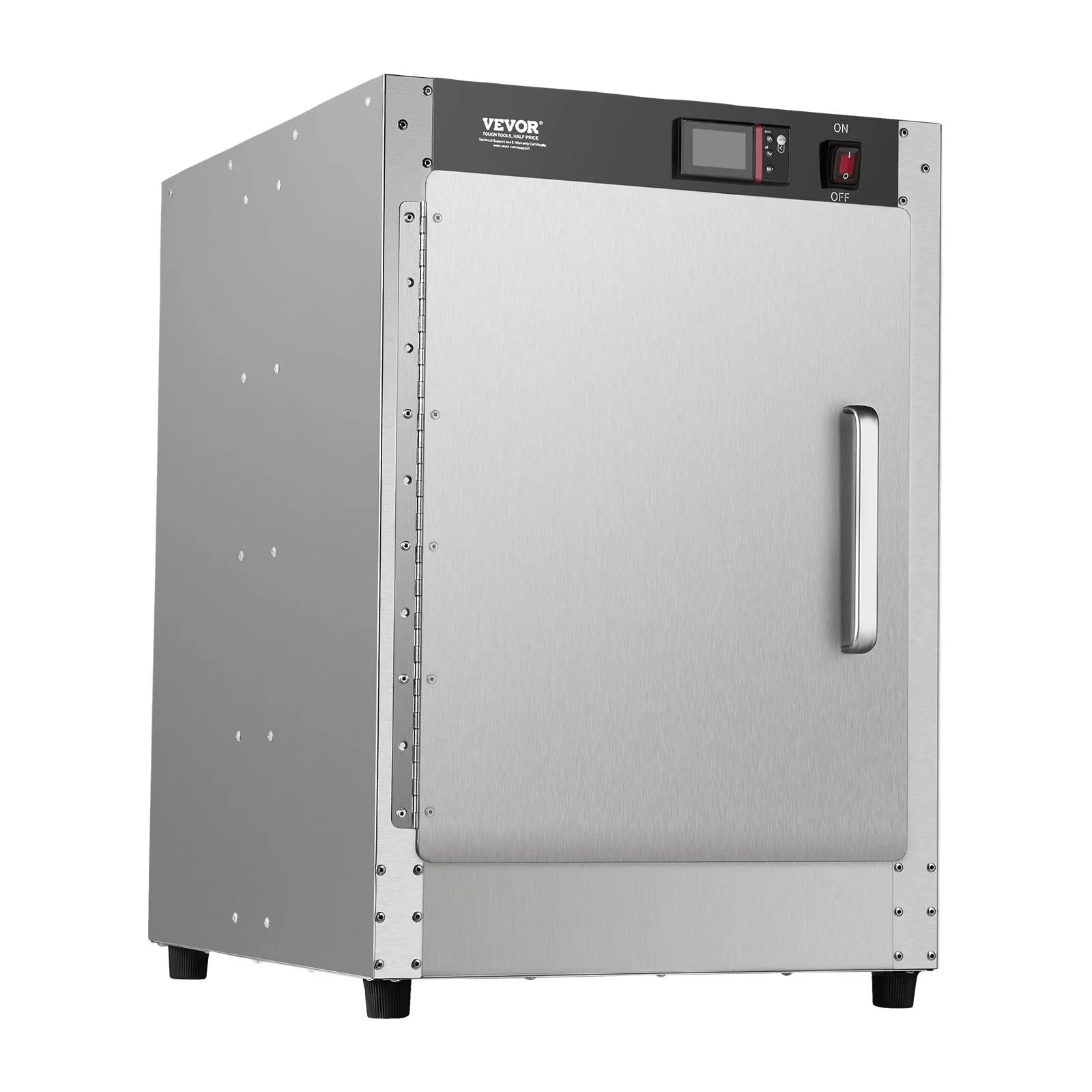 Hot Box Food Warmer, 5-Tier Concession Warmer with Water Tray, 5 Pans, Single-door and Adjustable Shelves, Stainless Steel Food Warmer Cabinet, Ideal for Storing Pizza, Chicken, Restaurant